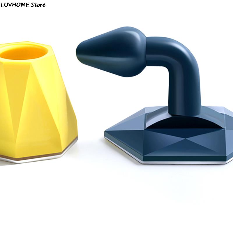 Tope de silicona para Tope de puerta, adhesivo para el hogar, parachoques de pared, práctico soporte de almohadilla protectora para el suelo, 1 unidad