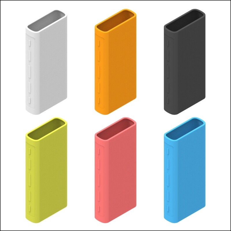 Silicone Powerbank Shell Case Protector Case Cover for Xiaomi Power Bank 3 20000 MAh Dual USB Port Skin Shell Sleeve