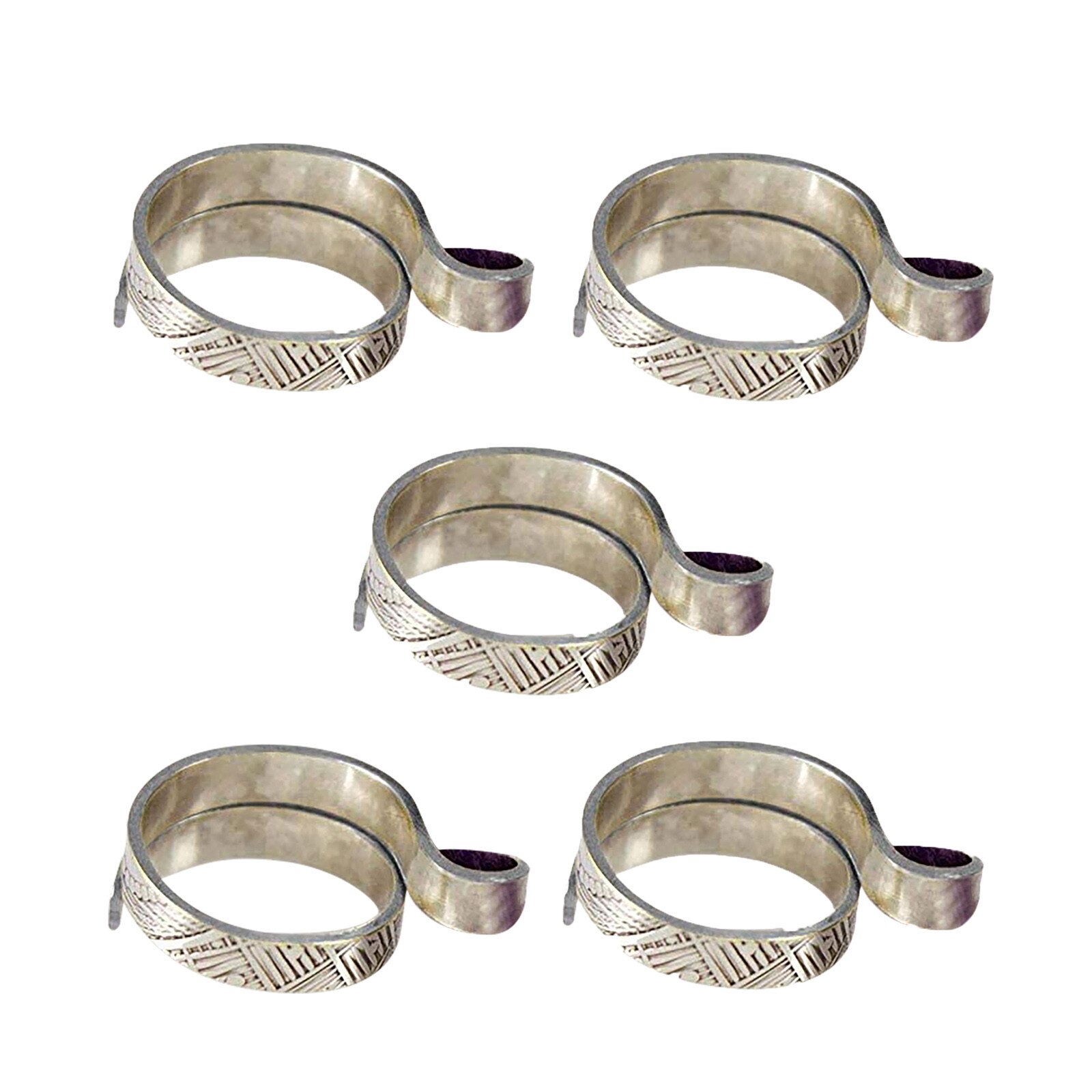 Justerbar striksløjfe hæklet sløjfe strikning tilbehør strikering justering finger slid fingerbøl garn guider strikket ring #50: 5 stk