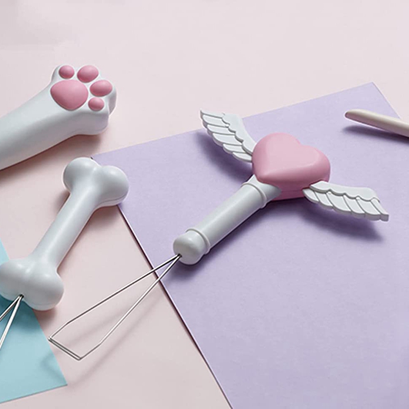 Keycap Puller Cute Love Heart Angel Wings Shape Key Cap Remover Tool Expert For Computer Mechanical Keyboard