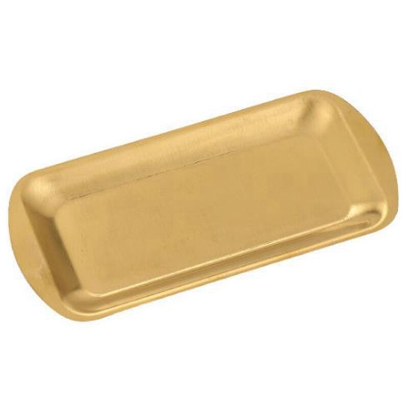 Dinner Plate 304 Stainless Steel Rectangular Plate Korean Barbecue Plate, Sushi Plate, Dessert Tray Storage Tray: Blue