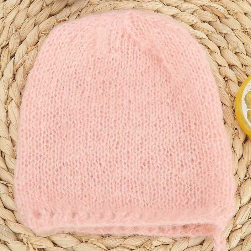 Baby Fotografie Prop Hat Handgemaakte Baby Fotografie Rekwisieten Outfits Cap Katoen Blend Baby Hoed Ronde Leuke Hoed