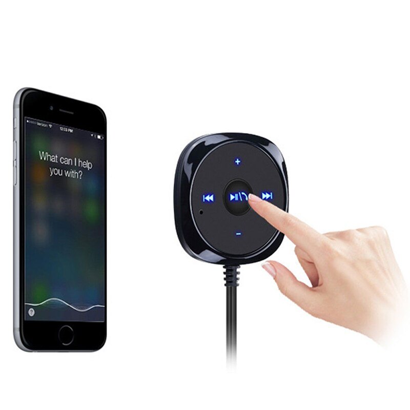 Minitransmisor de Audio inalámbrico por Bluetooth, recibidor estéreo, adaptador de música manos libres con salida AUX para altavoz de coche, 1 Juego