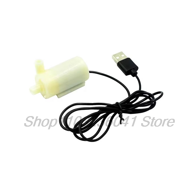 Dc 3v kleine horizontale waterpompen, stille dompelpompen,  dc3w verticale mini-fonteinen , 4.5v 5v 6v , inclusief usb-aansluiting.: Oranje