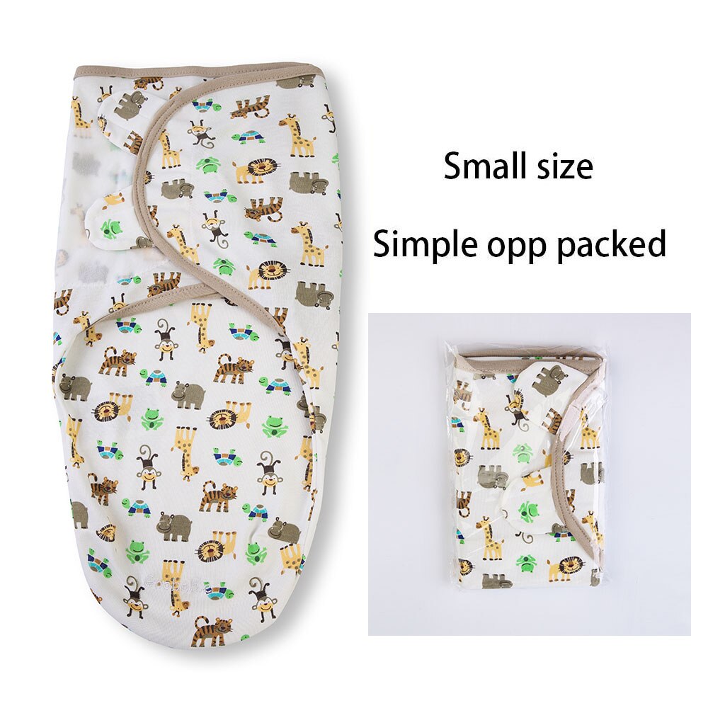Baby Swaddle Blanket Wrap Newborn Baby Swaddle 100% Cotton Soft Infant Newborn Baby Products Blanket &amp; Swaddling Sleepsack: Brown zoo small