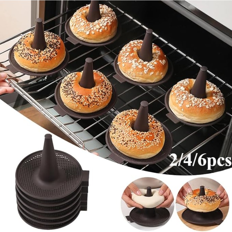 2/4/6pz Stampi per Torta Pannello Ciambella Strumento Ciambella Stampo per Cottura Ciambella Stampo in silicone Stampi per Pasticceria per Bagel e Ciambelle teglie per torte