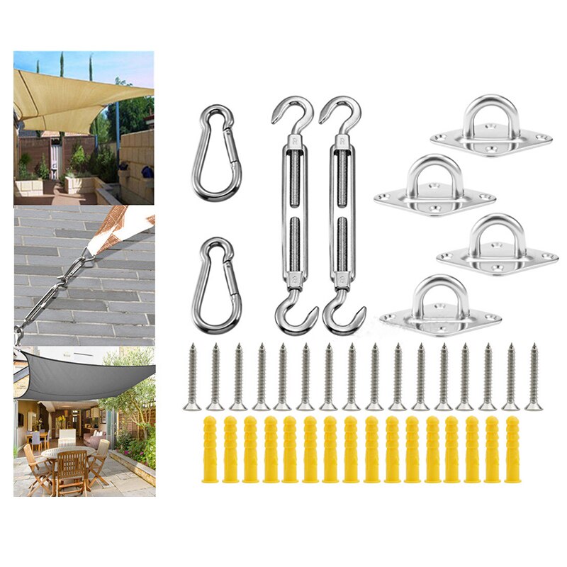 5 zoll 304 Edelstahl Markise Befestigung Set für Rechteckigen/Quadrat/Dreieck Sonne Sonnensegel Installation Anti-rost Hardware