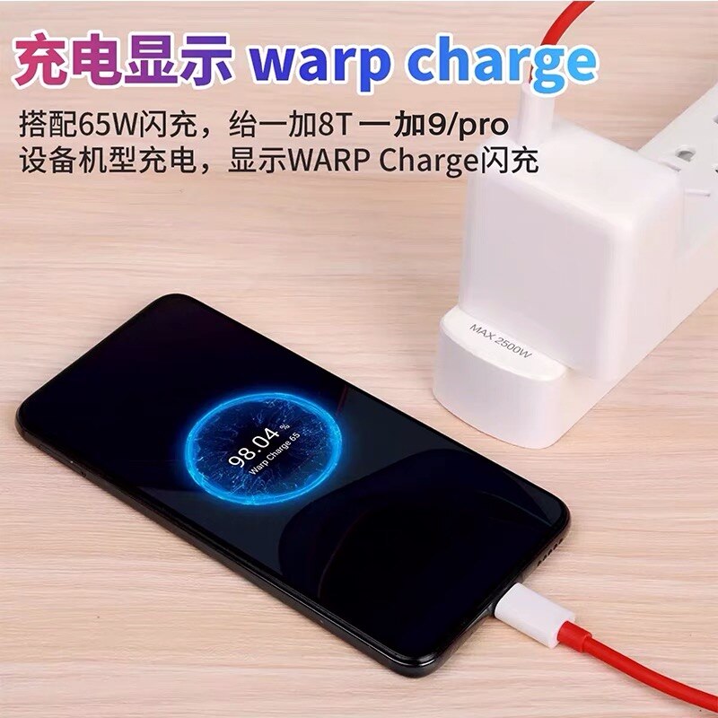 Oneplus 65W Ladegerät Original Schnelle Warp Ladung EU/UNS Adapter Typ C Zu typ C Kabel Für OnePlus 9 Pro 10 9R 8T 9RT 8Pro Nord N100