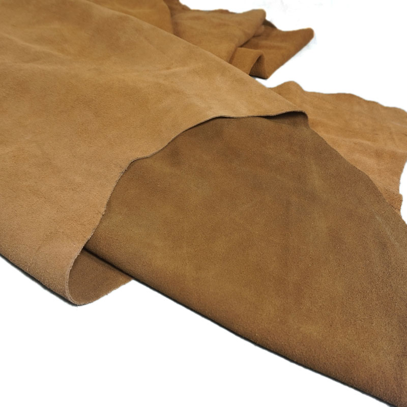 Brwon Suède Stuk Zachte Echte Koe Split Lederen Suede Verbergen Huid Leer Materiaal Voor Leathercraft Naaien Accessoires: Brown / 30cm x 15cm