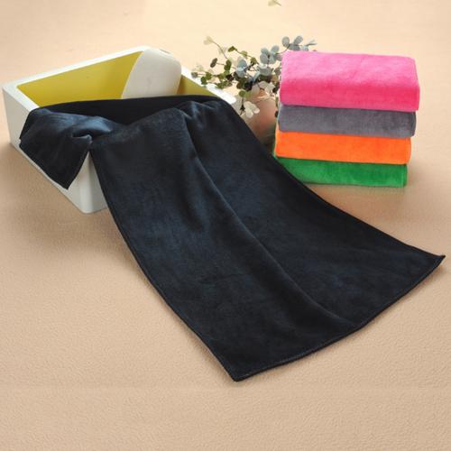 Microfiber Super Absorbent Quick Dry Shower Salon Shop Hair Drying Towel: Black