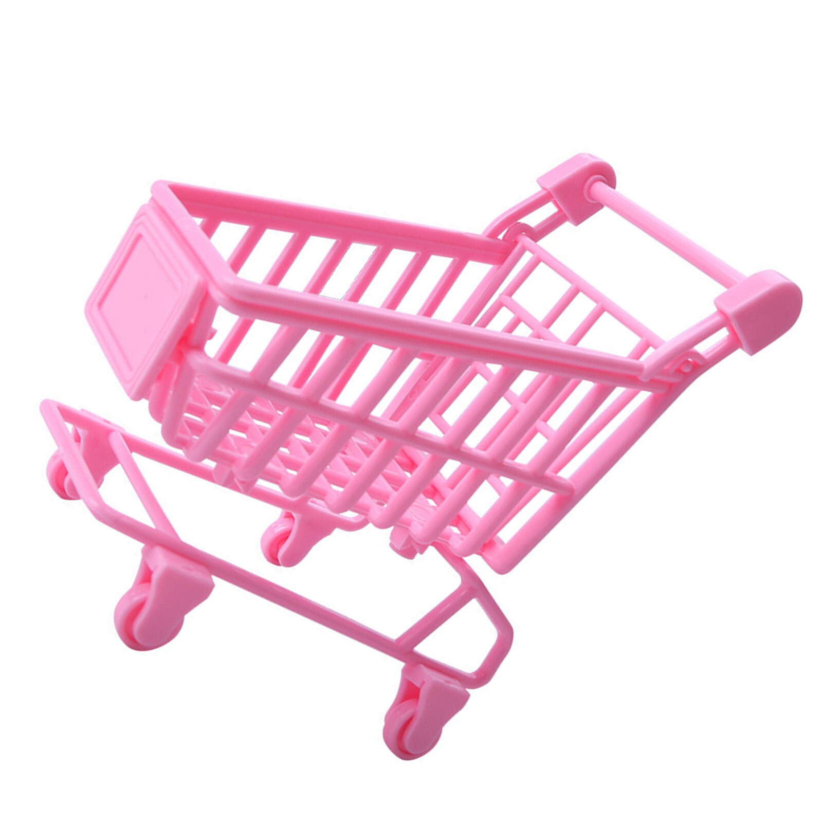 1/12 Dollhouse Mini Realistic Practical Attractive Educational Cute Supermarket Props Shopping Cart Miniature Landscape