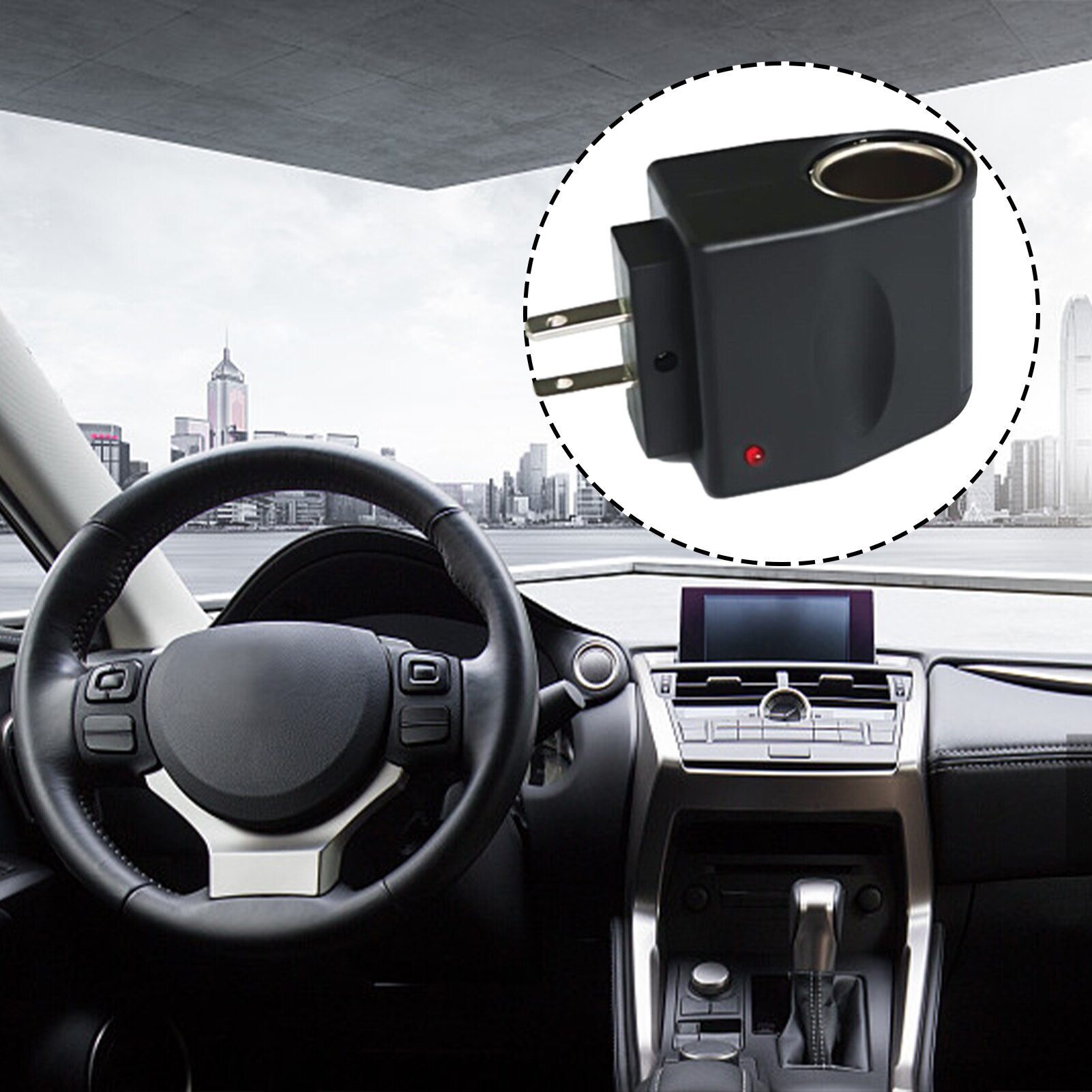220V AC Auf 12V DC Auto Zigarette Leichter Zauberstab Steckdose Stecker Adapter Konverter EU UNS Stecker Neue fallendes