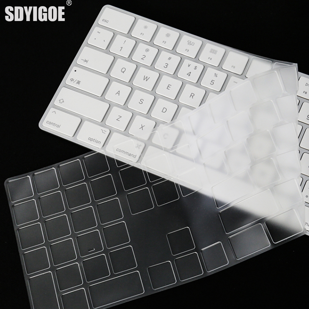 Clavier Apple filaire A2449 A2450 A1243 A1843 MB110LL/B, pour iMac , avec coque de protection en Silicone pour clavier numérique
