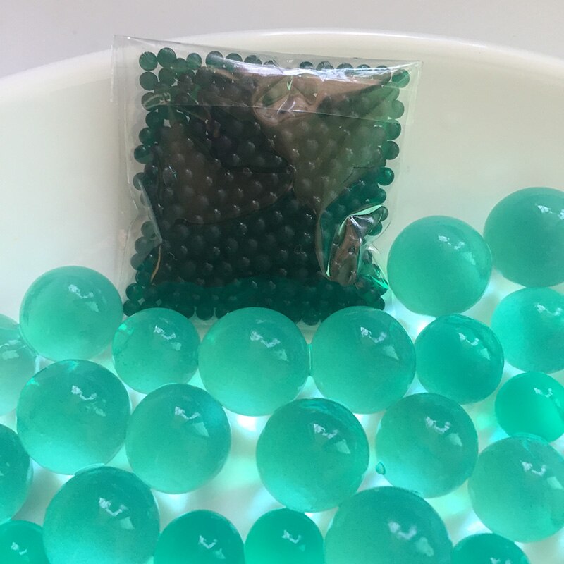 3000 Deeltjes Multi Kleur Kristal Kralen Jelly Kinderen Speelgoed Hydrogel Bal Plantenteelt Ballen Die Groeien In Water: Groen