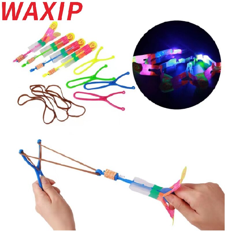 50 Stks/partij Grote Led Licht Speelgoed Pijl Vliegende Speelgoed Party Fun Kids Outdoor Knipperende Speelgoed Fly Arrow Kleur Party Fun -Willekeurige