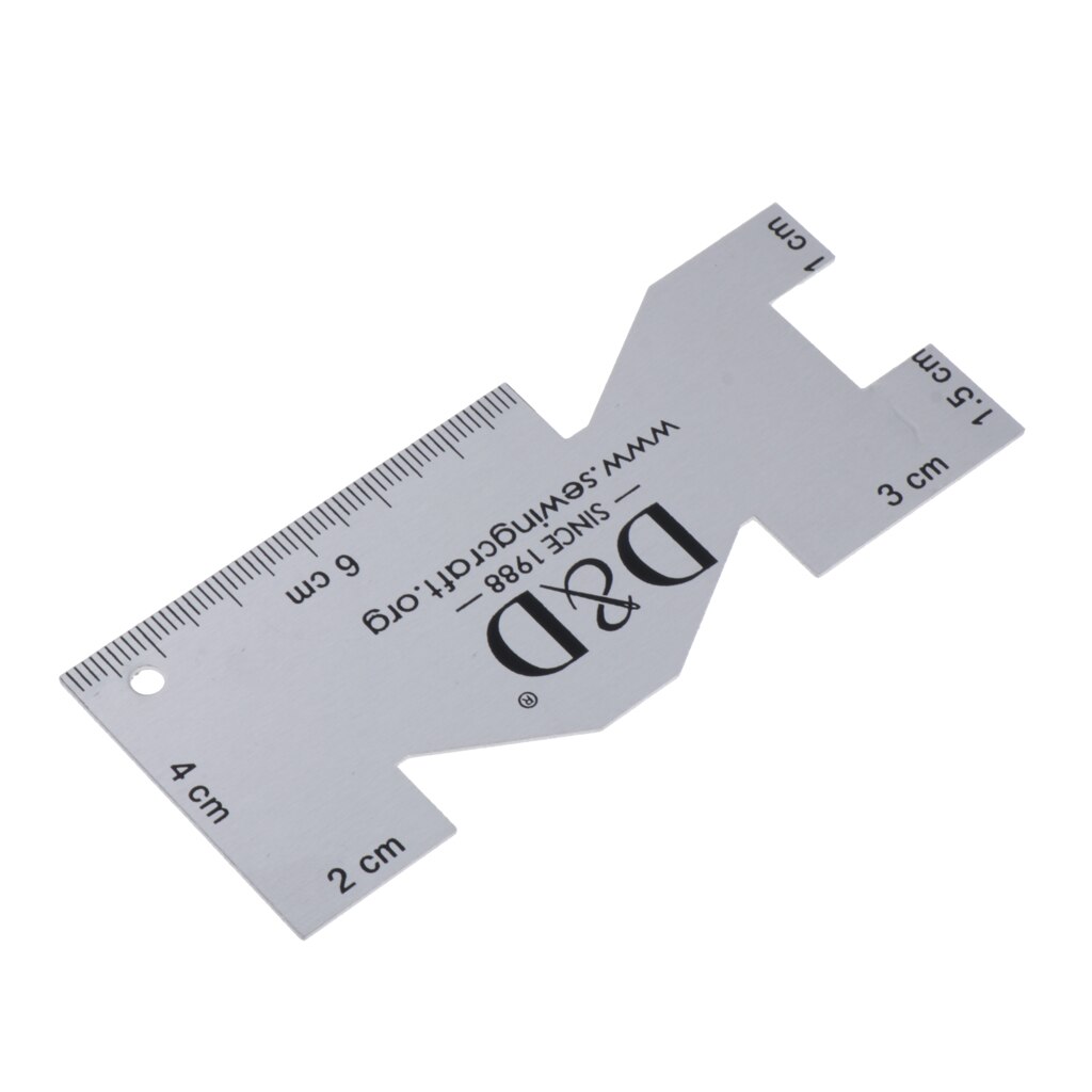 Metal Hem Measurement Hand Gauge Sewing Gauge With Graduations For Patchwork