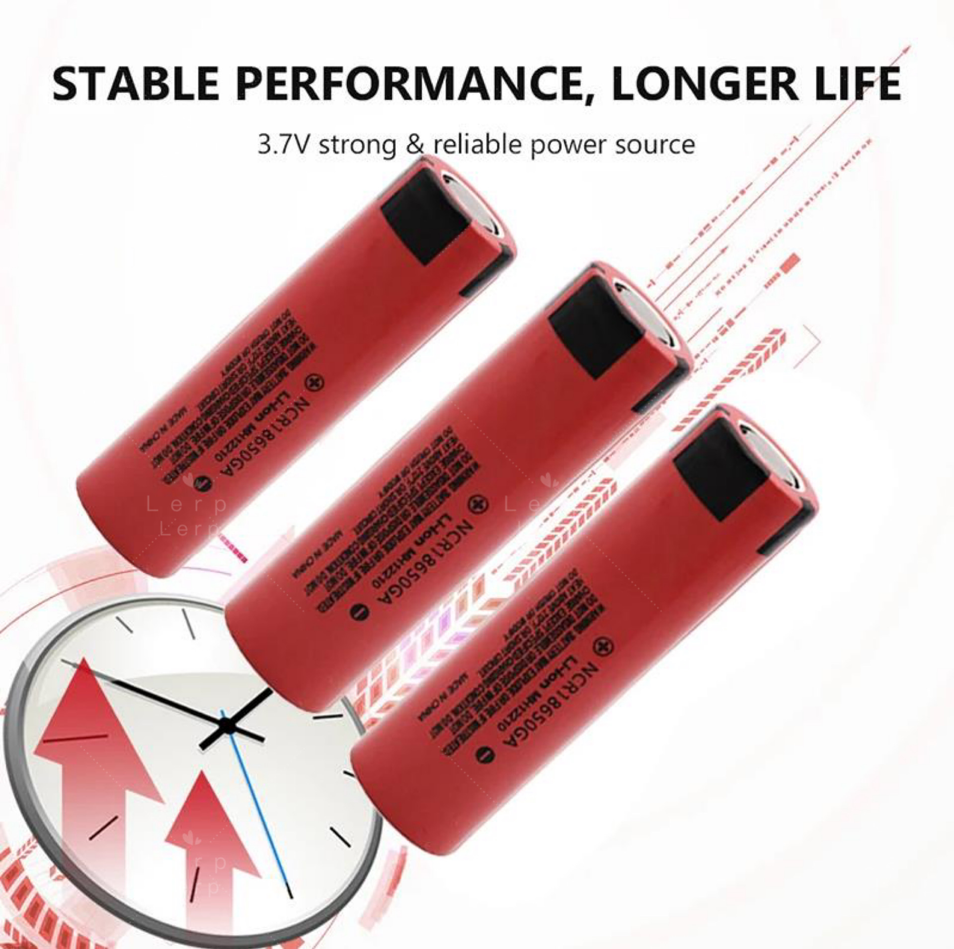 Brand 18650 GA rechargeable battery, lithium battery, 3.7V 3500mAh 30A
