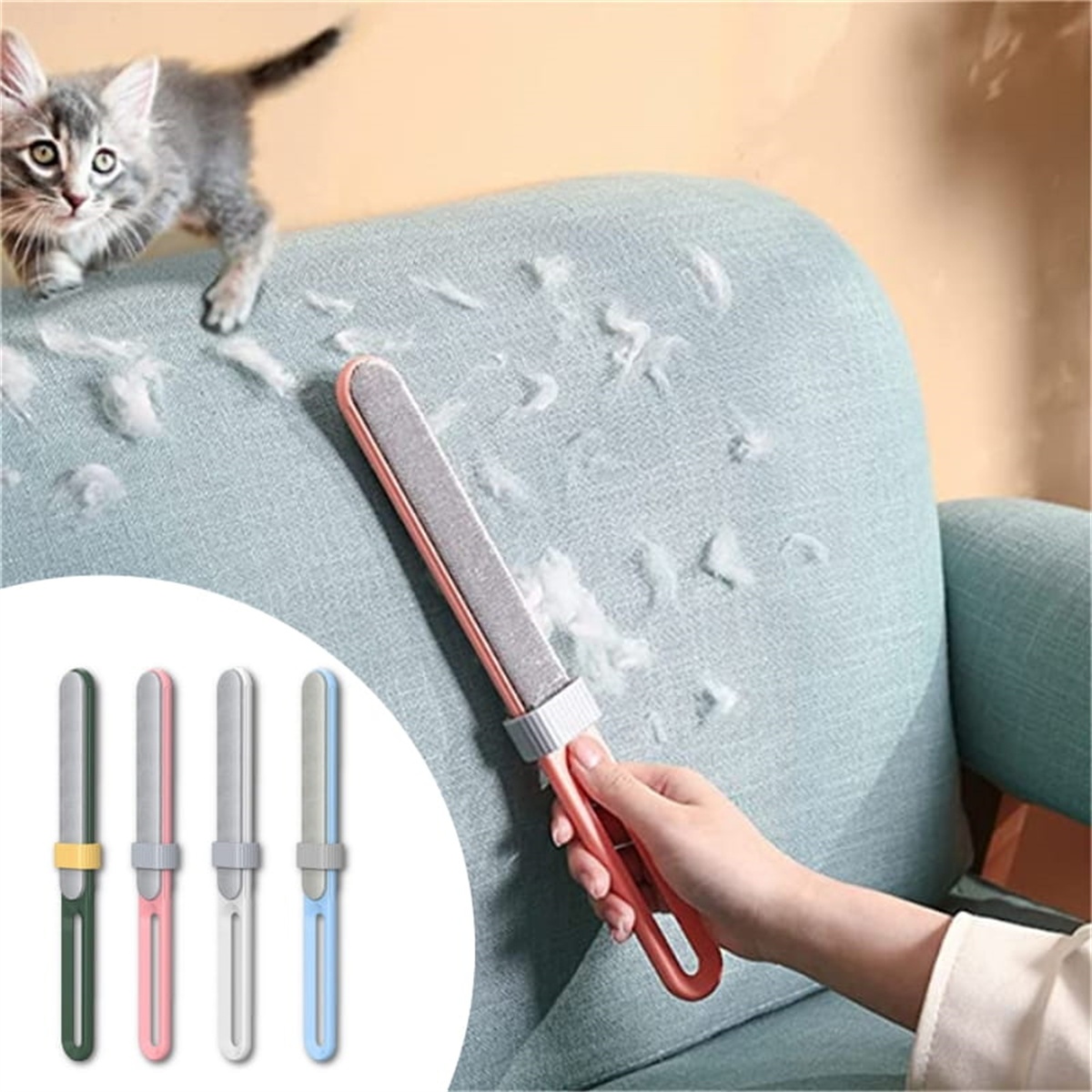 1 PC épilation réutilisable chat fourrure nettoyant animal de compagnie chien chat épilateur peluches rouleau brosse réutilisable chien épilation rouleau