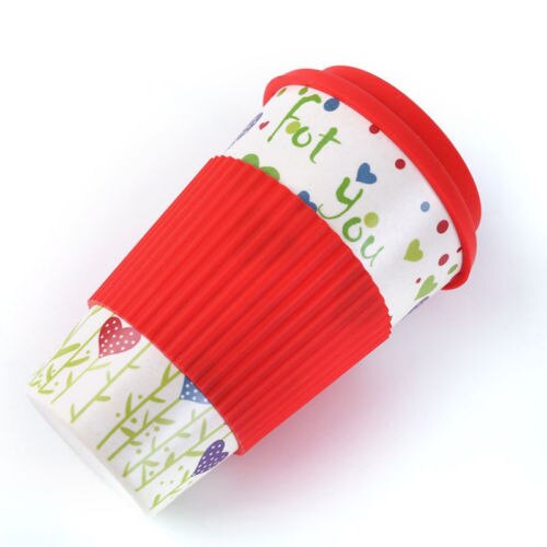 Reusable Bone China Ceramic Travel Mugs Tea Coffee Travel Mug Cup Silicone Lid