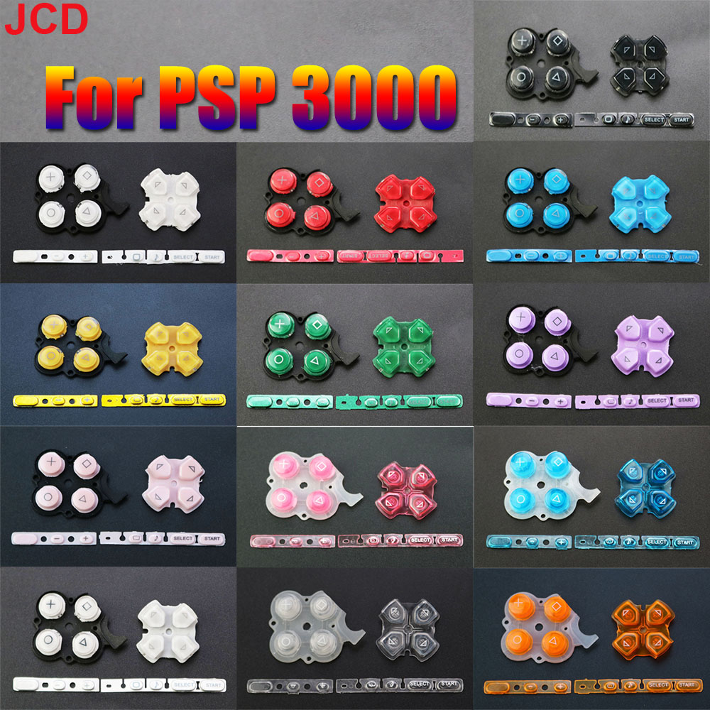 JCD 1 Juego para consola de juegos PSP 3000, Kit de botones izquierdo y derecho de repuesto, tecla de botones de inicio seleccionados para pieza de reparación PSP3000