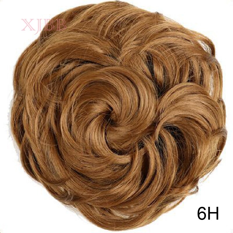 XJBB sznurek krótki syntetyczny przyrząd robić koka z włosów elastyczna gumka Chignon kręstożek kok peruka treska dla kobiet: 6H
