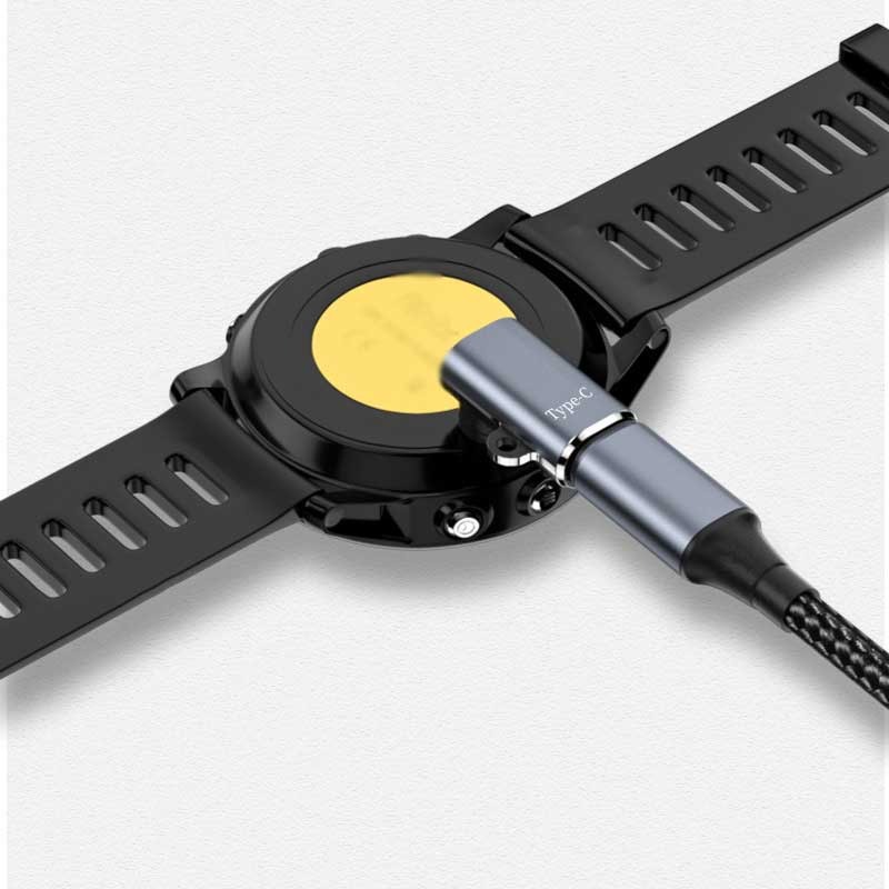 Type C/iOS Opladen Draagbare Adapter Voor Garmin Fenix 7 7S 7X 6 6S 6X 5 5S 5X Venu 2 2S Forerunner 965 Horloge Oplader Converter