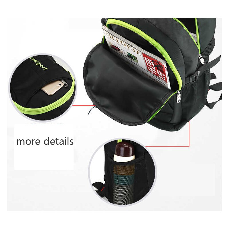 Stor kapasitet menn ryggsekk nylon svart ryggsekk mann tenåringe videregående skole vesker høyskole stil studenter bagpack til tenårene ryggsekk