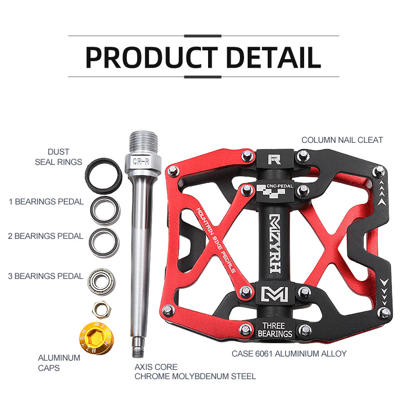 Bicycle Pedals Ultralight Aluminium Alloy Anti-Slip CNC BMX MTB Road Bike Pedal Cycling Sealed Bearing Bike Pedals