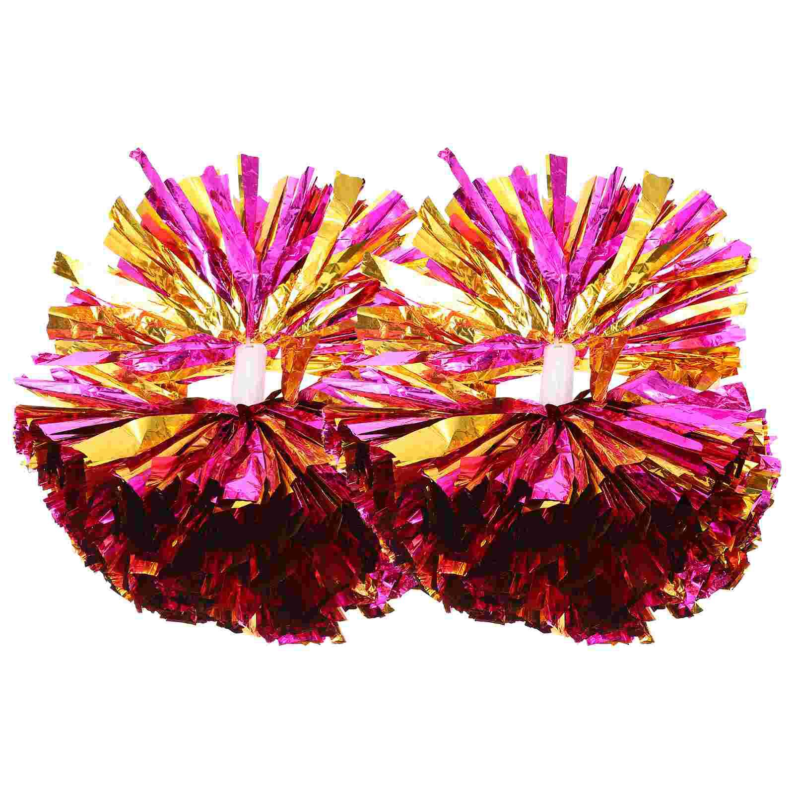 2 Stuks Cheerleader Pom Poms Perforamnce Prop Juichen Pom Poms Dansen Pom Poms Voor Party Concurrentie Sport: Default Title