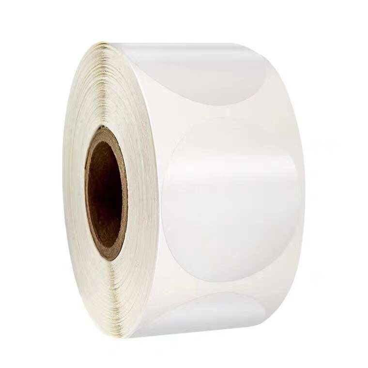 500 pezzi rotolo adesivi sigillanti autoadesivi trasparenti etichette sigillanti per confezioni regalo trasparenti rotonde: 2cm - 500pcs roll