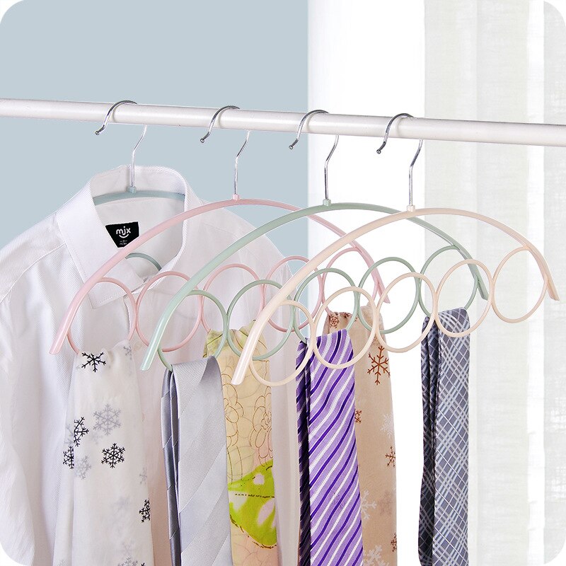 5 hole scarf hangers plastic ring organizers neck tie and belt receive a case link display racks