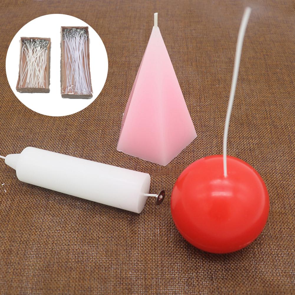 50Pcs/set Candle Wicks With Candle Wick Centering Device For DIY Candle Making Birthday Christmas Candle