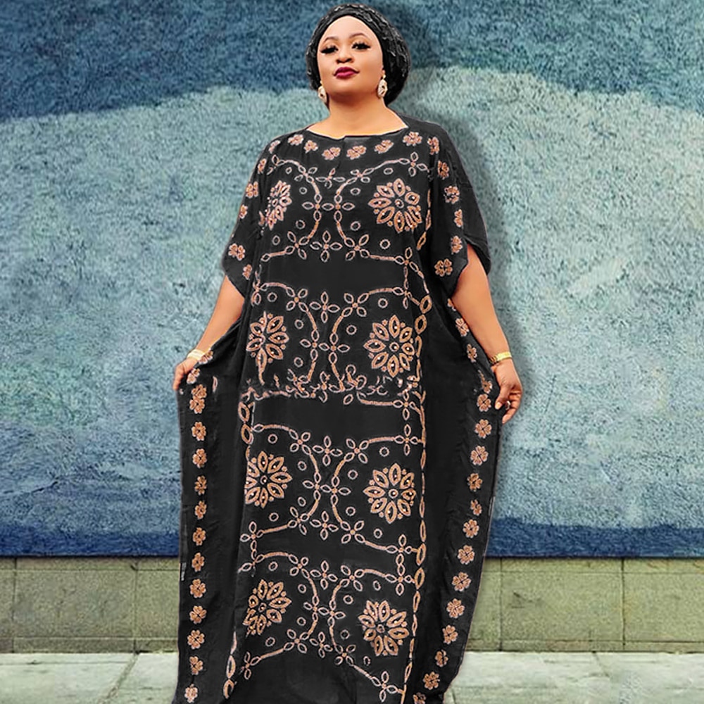 MD African Dresses For Women plus size boubou Ladies Clothing Robe Bazin Riche Femme Dashiki Ankara Long Dress A-14