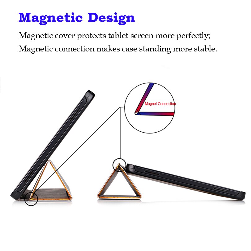 PU Leather Cover Case for Lenovo Tab4 Tab 4 8 TB-8504x TB-8504F TB-8504N TB-8504 8inch Tablet Funda Flip Magnet Case +Film+Pen