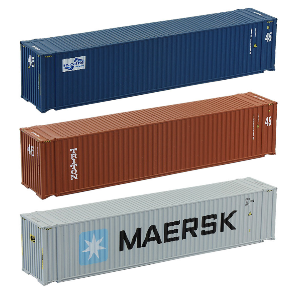 1Pc Model Treinen 45ft Containers 1:150 N Schaal Container Vracht Auto C15010 Railway Modellering