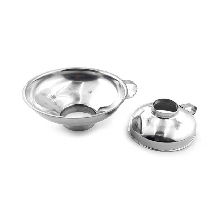 Strumenti per filtro a tramoggia a imbuto a bocca larga in acciaio inossidabile a imbuto da 1pc