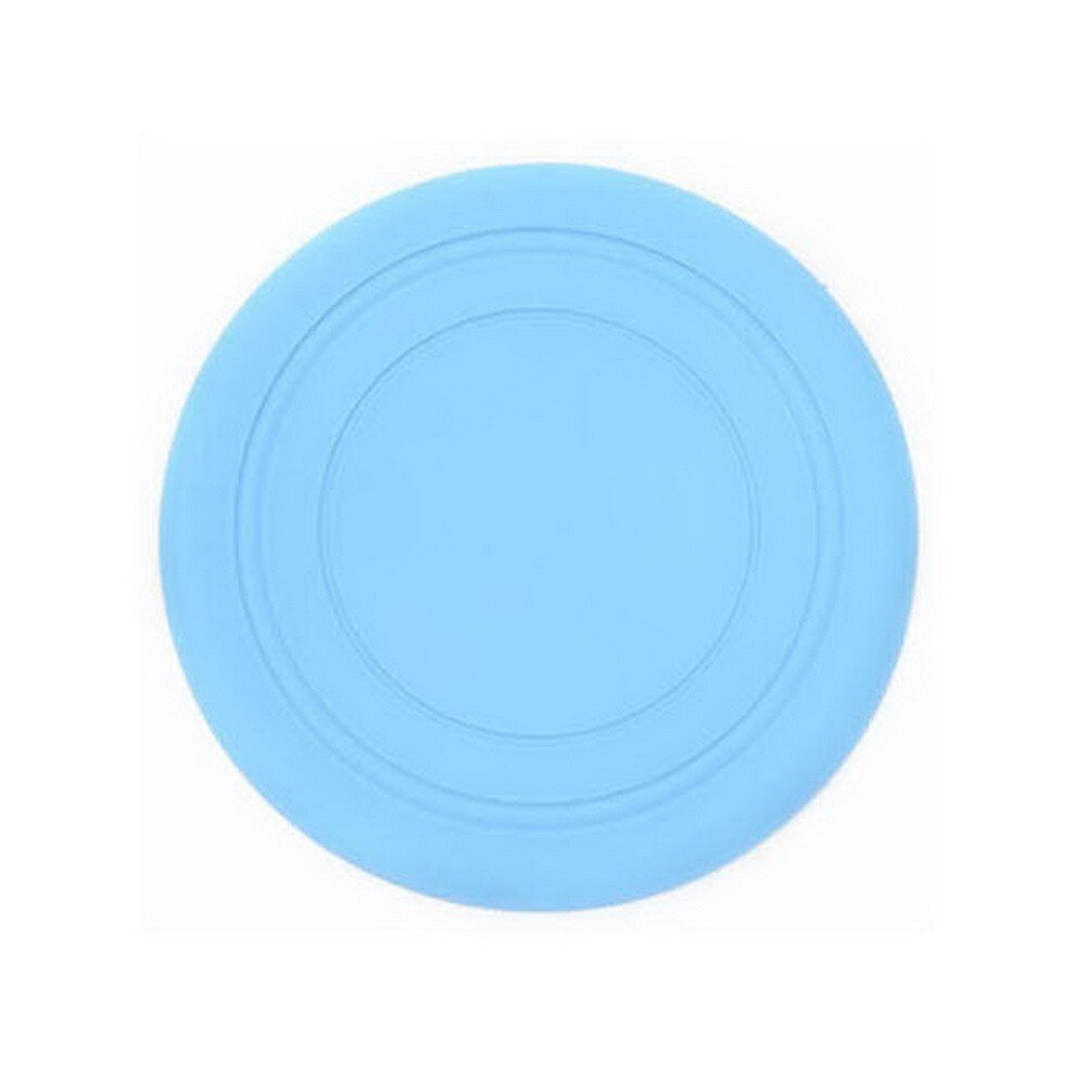 1 PC/S Pet Dog Flying Disc Tooth Resistant Training Fetch Play Toy: sky blue