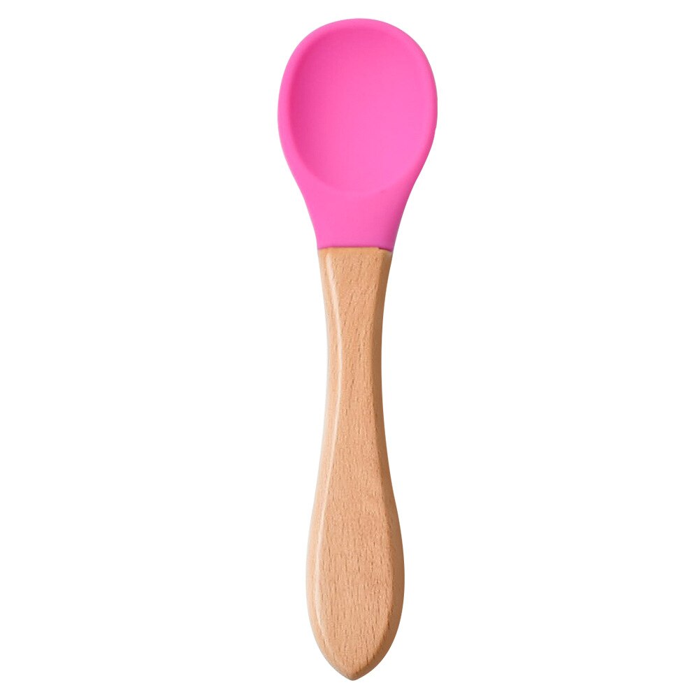 Cuchara de alimentación de bebé de silicona, cucharilla impermeable antideslizante, sin BPA, 1 Uds.: Y8