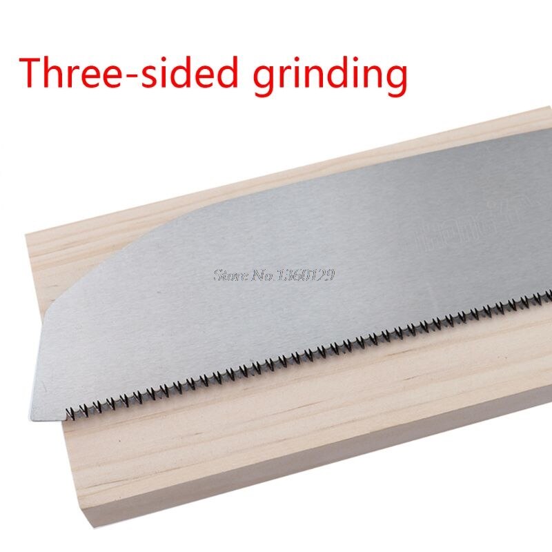 Woodworking 3-edge Teeth Hand Saw SK5 Carbon Steel Tenon Fine Tooth Wood Cutter Cutting Tool for Gardening &amp;