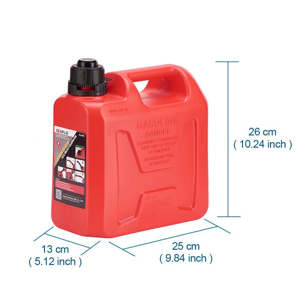 5L Plastic Petrol Cans Anti-static Spare Jerry Can Fuel Tanks Gasoline Oil Container Pot