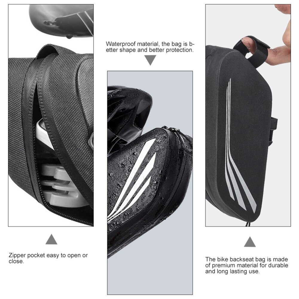 1Pc Bike Achterbank Tas Duurzaam Stijlvolle Cool Bike Container Fiets Accessoires Opslag Pouch Skischoen Fietsen Opslag B