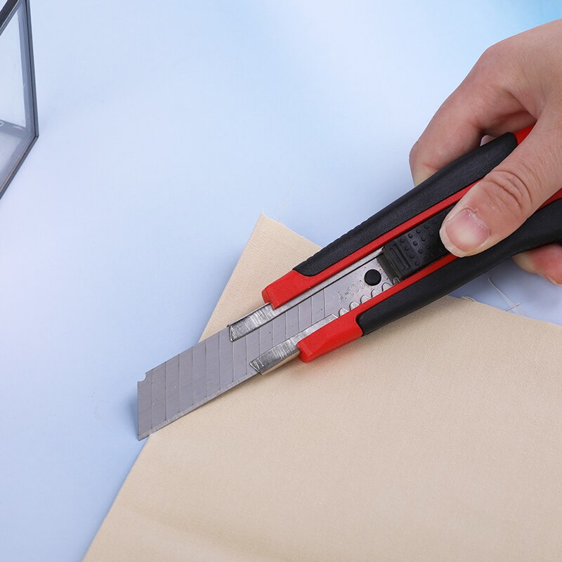 MIUSIE Portable Retractable Utility Knife Office Paper Cutter Stationery Knife DIY Plastic Handle Cutting Knife Wallpaper Knife