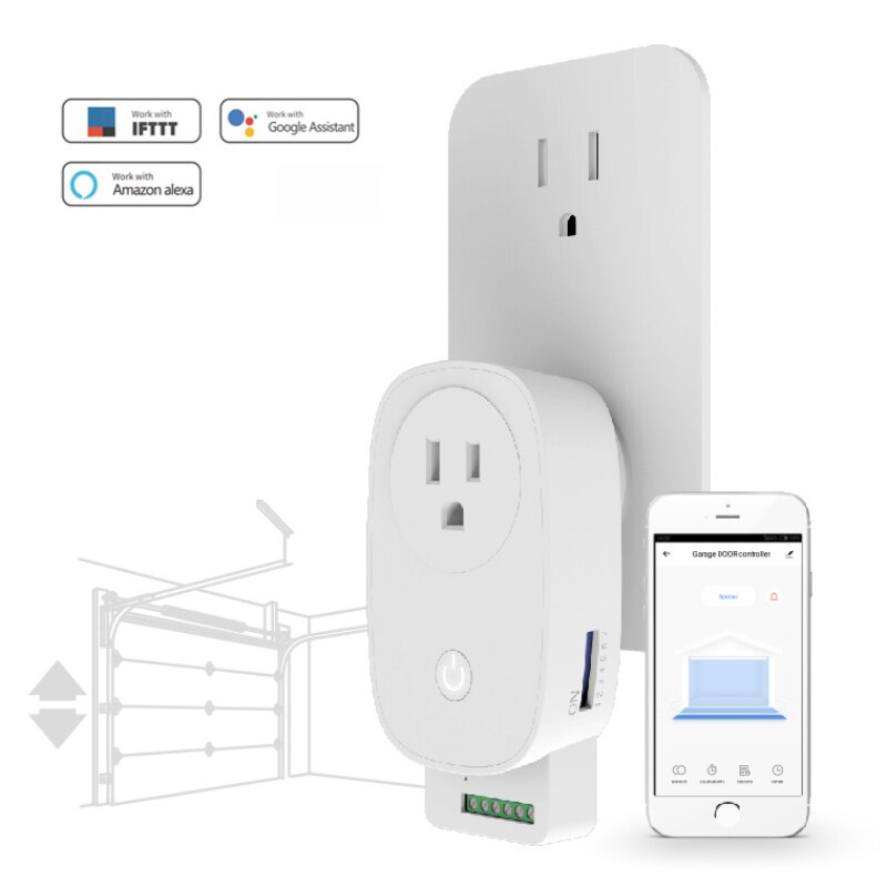 Wifi Garagedeuropener Smart Home Control Compatibel Met Tuya Smart Leven App, alexa Google Home Ifttt Gps Open Geen Hub Vereisen