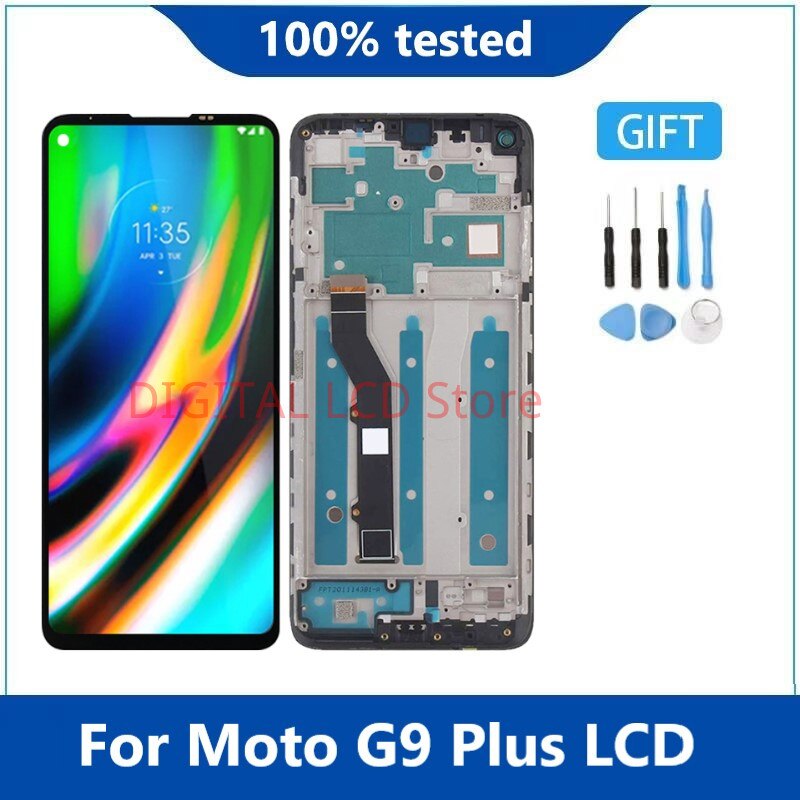 Originele 6.81 &quot;Voor Motorola Moto G9 Plus XT2087-1 Lcd Touch Screen Digitizer Vergadering Vervanging Voor Moto G9Plus Lcd