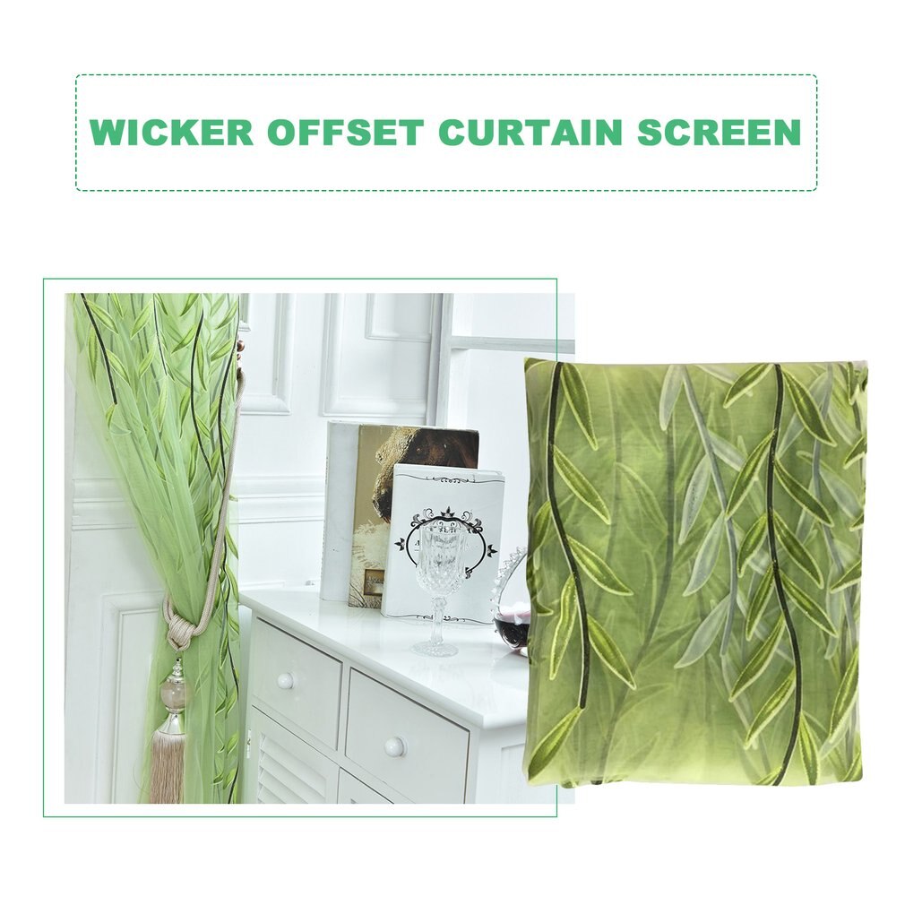 Wiklinowa przędza kurtyna tiulowa kurtyna wystrój okna przędza szklana drukowanie rękojeść robić salonu sypialnia ekran okno przesiewowe