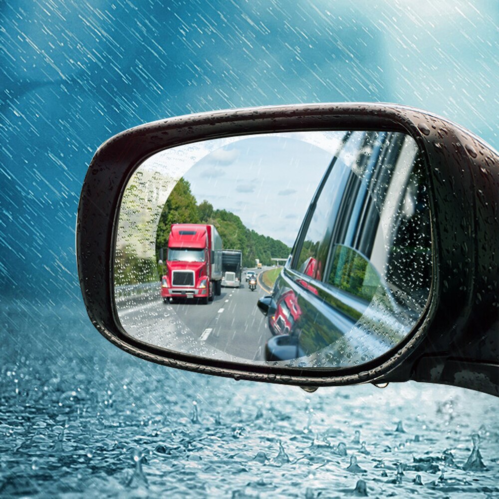 Film de protection Anti-buée pour rétroviseur de voiture, 95x95mm, 2 pièces