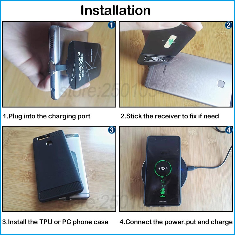 Carga inalámbrica para Xiaomi cargador inalámbrico Qi Pocophone F1 + adaptador de receptor USB tipo C funda suave TPU para Xiaomi POCO F1
