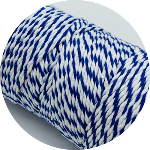 10yards 2mm 100% Cotton Rope Colorful Twisted String Cotton Cords Rope For Home Decor Handmade Christmas DIY Wrap: 03