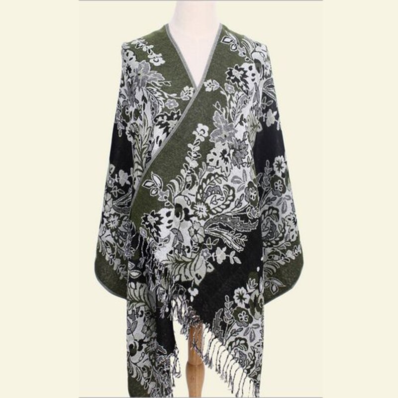 Runmeifa langt plaid tørklæde kvinder vinter print tørklæder sjaler wrap pashmina tørklæde varm cashmere kvinde stole tørklæder 190 x 70cm