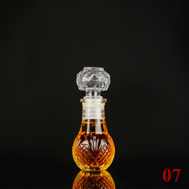1 pièces petite maison fête whisky bouteille de vin clair vin décanteur GLA-137: 07